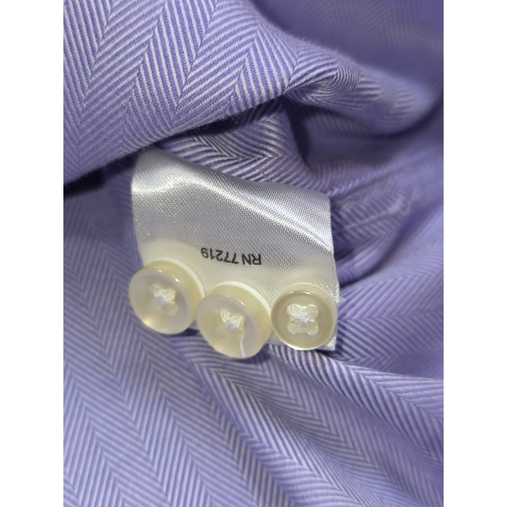 Egara Non-Iron Slim Fit Men's Cotton Lot Of 2 Dress Shirts Multicolor L - Picture 7 of 16
